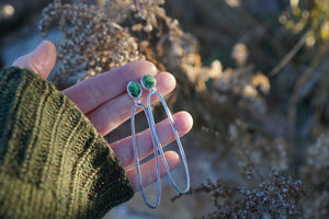 "Extra" Paperclip Posts- Green Turquoise