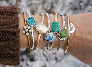 Golden Hour Cuff- Mother of Pearl