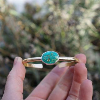 Golden Hour Cuff- Emerald Valley Turquoise