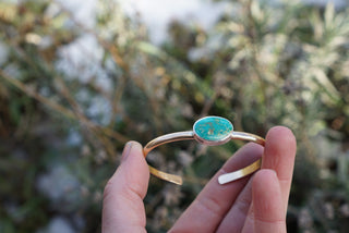 Golden Hour Cuff- Emerald Valley Turquoise
