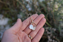 Load image into Gallery viewer, Mini Gold Paperclip Earrings- Kyanite
