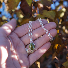 Load image into Gallery viewer, Little Star Necklace- Green Turquoise + Cubic Zirconia
