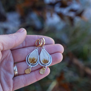 Artemis Huggies- Dendritic Agate