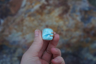 Talon Ring- Larimar-Size 6.25
