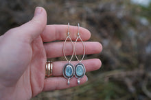 Load image into Gallery viewer, Gaea Earrings- Aquamarine
