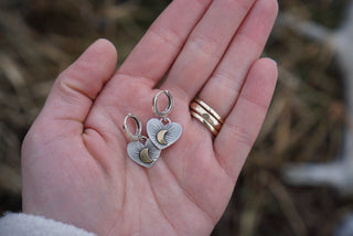 To The Moon Huggie Hoop Earrings