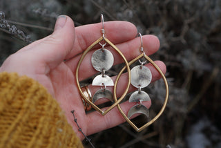 Moon Cycle Earrings- Made to Order