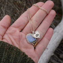 Load image into Gallery viewer, Eye Love U Necklace- Opal + Sterling Silver
