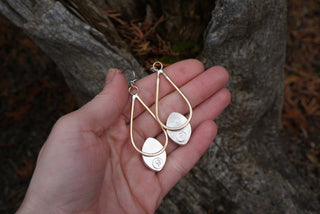 Rain Earrings- Landscape Jasper