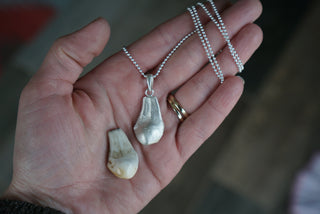 Casted Elk Ivory Necklace