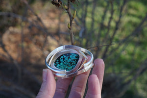 Eye Love U Cuff- Turquoise