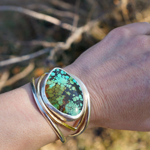 Eye Love U Cuff- Turquoise