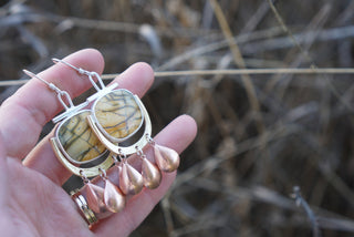 Three Metals Earrings