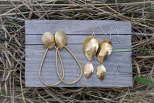 Load image into Gallery viewer, Falling Leaves Earrings- Brass
