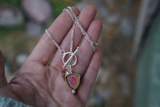 Watermelon Necklace- Silver