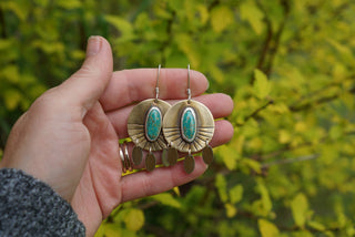 Sunrise Earrings- Sonoran Gem Turquoise