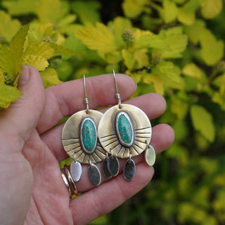 Sunrise Earrings- Sonoran Gem Turquoise