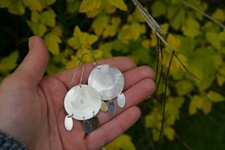 Sunrise Earrings- Silver and Turquoise