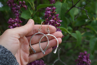 Plain Luck Earrings- Brass or Silver