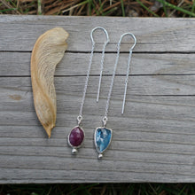 Load image into Gallery viewer, Soul Sister Threaders- Kyanite + Ruby

