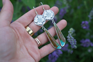 Blossom Earrings- Turquoise