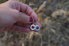 Load image into Gallery viewer, Sunburst Leverback Earrings- Red Coral
