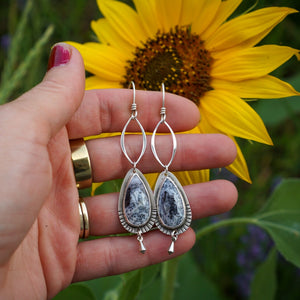 Gaea Earrings- Dendritic Agate