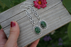 Irish Lass Earrings- Wyoming Jade