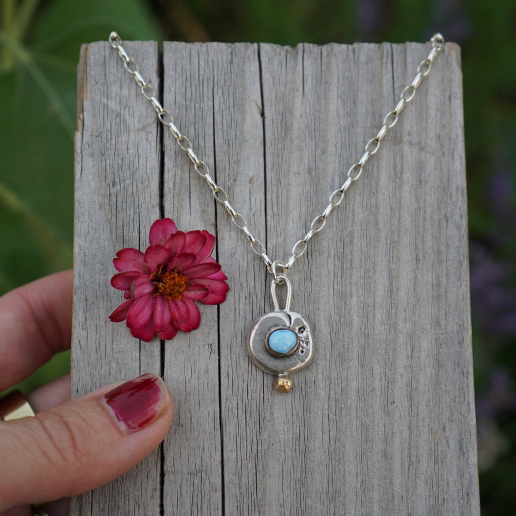 Ore Necklace 2.0- Lavender Turquoise