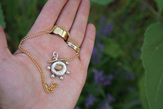Ore Necklace 2.0- Opal + 14k Gold Fill