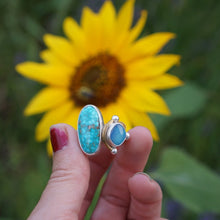 Load image into Gallery viewer, Terra Ring- Turquoise and Opal, Size 7.5
