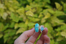 Load image into Gallery viewer, Terra Ring- Turquoise and Opal, Size 7.5
