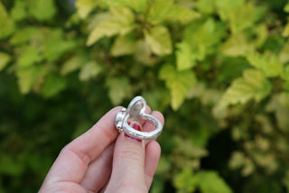 Terra Ring- Turquoise and Opal, Size 7.5