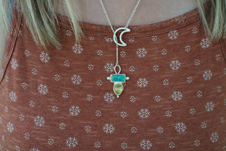 Crescent Lariat Necklace