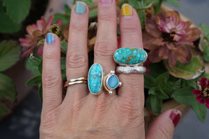 Terra Ring- Turquoise, Size 6