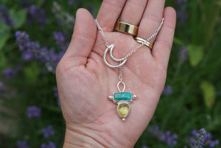 Crescent Lariat Necklace