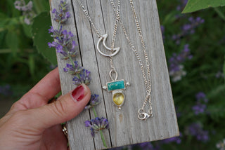 Crescent Lariat Necklace