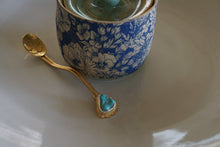 Load image into Gallery viewer, Sugar Jar + Spoon- Blue &amp; Turquoise
