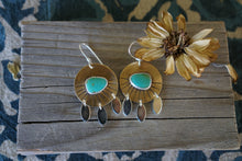 Load image into Gallery viewer, Sunrise Earrings I- Sonoran Gem Turquoise
