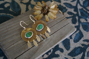 Sunrise Earrings II- Sonoran Gem Turquoise