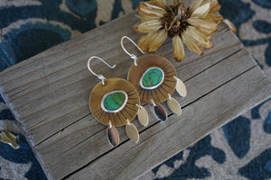 Sunrise Earrings II- Sonoran Gem Turquoise