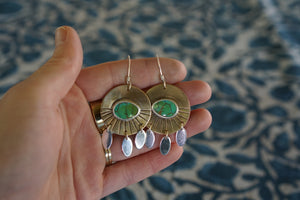 Sunrise Earrings II- Sonoran Gem Turquoise