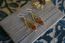 Load image into Gallery viewer, Rain Earrings- Orange Aventurine + 14k Goldfill
