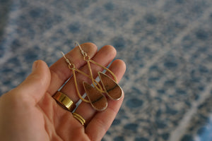 Rain Earrings- Orange Aventurine + 14k Goldfill