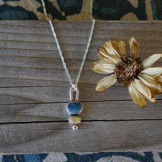 October Necklace- Australian & Ethiopian Opal