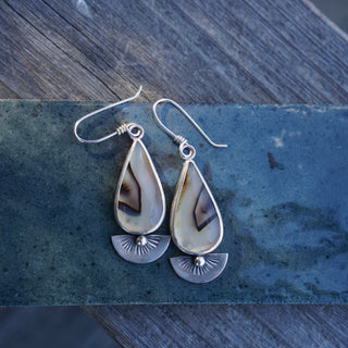 Morning Light Earrings- Montana Agate