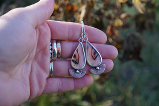 Morning Light Earrings- Montana Agate