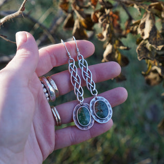 Irish Lass Earrings- Wyoming Jade