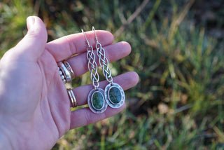 Irish Lass Earrings- Wyoming Jade