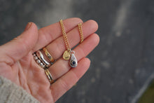 Load image into Gallery viewer, Sad Girl Necklace- Dark Blue Montana Sapphire
